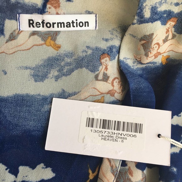 🚫SOLD🚫REFORMATION Laurelei Dress Heaven Blue - Picture 4 of 5